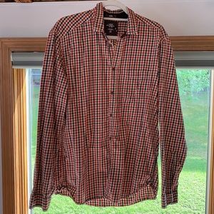 H&M large fitted button down shirt.